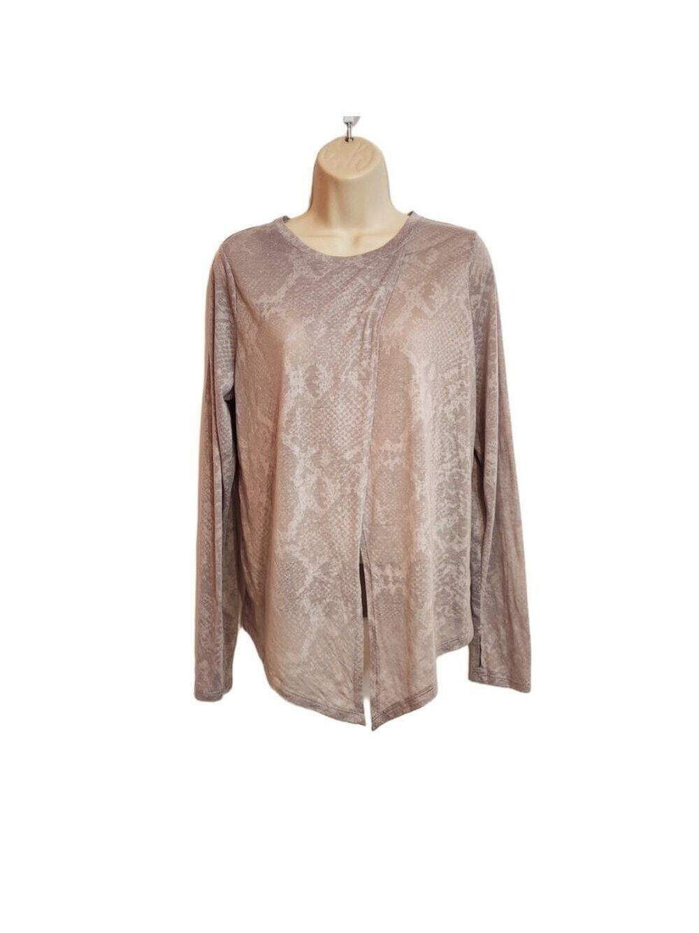 Joy Lab Gray Snakeskin Workout Top Medium